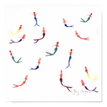 Swimming Mermaids Posters & Prints