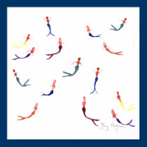 Swimming Mermaids Posters & Prints