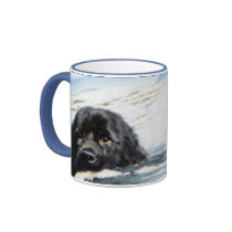swimming newfs mug