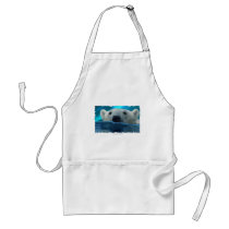 SWIMMING POLAR BEAR APRON