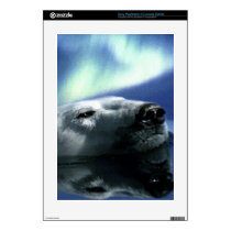 Swimming Polar Bear & Aurora Playstation 3 Skin Ps3 Console Skins