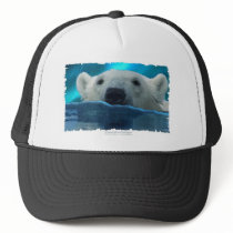 SWIMMING POLAR BEAR hats