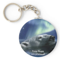 SWIMMING POLAR BEAR KEYCHAINS