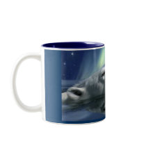 SWIMMING POLAR BEAR COFFEE MUG