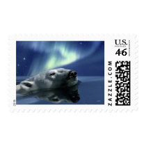SWIMMING POLAR BEAR STAMPS