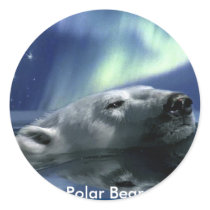 SWIMMING POLAR BEAR stickers by RavenSpiritPrints SWIMMING POLAR BEAR stickers
