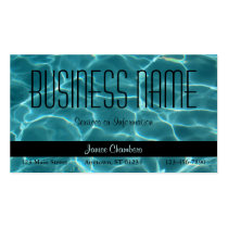 Swimming Pool Business Card business cards