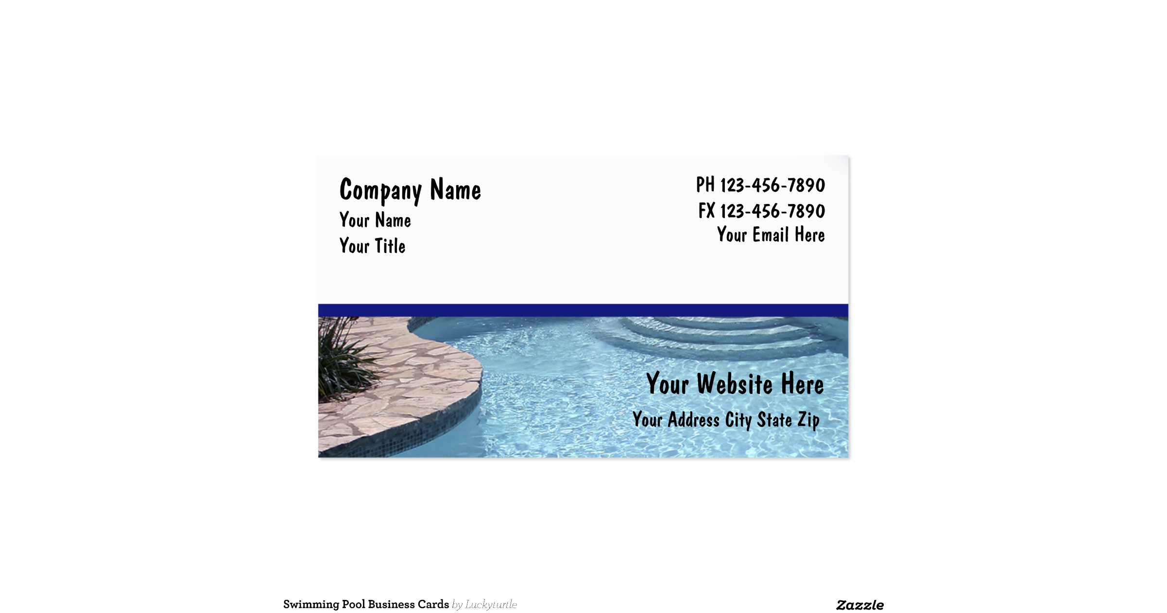 pool business cards