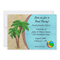 Swimming Pool Party Invitation
