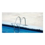 Swimming pool custom photo card