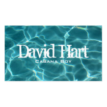 Swimming Pool Profile Card business cards