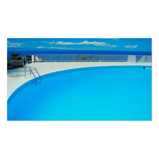 Swimming Pools Business Card (back side)