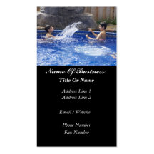 Swimming Pools Business Card