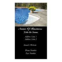 Swimming Pools Business Card