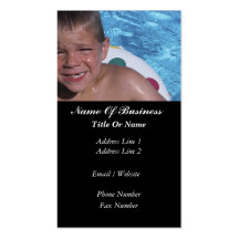 Swimming Pools Business Card