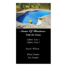 Swimming Pools Business Card