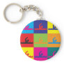 Swimming Pop Art Key Chain