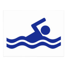 Swimming Post Card
