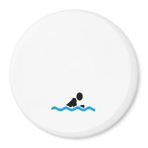 swimming refrigerator magnet