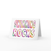 Swimming Rocks Greeting Card
