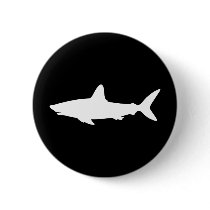 Swimming Shark buttons by silhouette_emporium Swimming Shark buttons