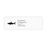 Swimming Shark Custom Return Address Label