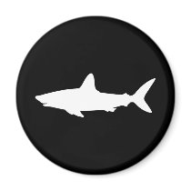 Swimming Shark Fridge Magnets