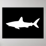 Swimming Shark Poster