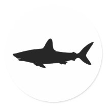 Swimming Shark stickers