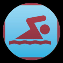 swimming sport stickers