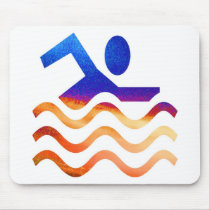 Swimming Success - Cool mind in hot times Mouse Mats