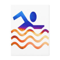 Swimming Success - Cool mind in hot times Postcard