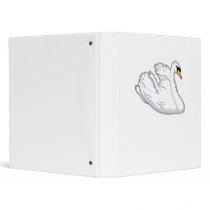Swimming Swan 3 Ring Binder