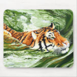 Swimming Tiger Mouse Pad mousepads