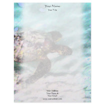 Swimming Turtle Letterhead