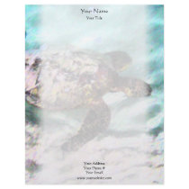 Swimming Turtle Letterhead