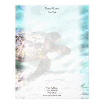 Swimming Turtle Letterhead