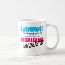 Swimming vs Cheerleading Mugs
