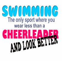 Swimming vs Cheerleading Cut Out