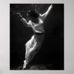 Swimming With Dolphins: 1939 Print