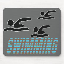 Swimming with Swimmer Mousepad