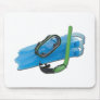 SwimmingGogglesSnorkelFins101311 Mousepad