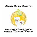 Swine Flew Shots, Only At Lizard... t-shirts
