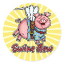 swine flew sticker