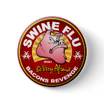 Swine Flu - Bacons Revenge! buttons by spacedust Swine Flu - Bacons Revenge! buttons