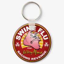 Swine Flu - Bacons Revenge! keychains