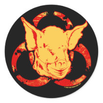 SWINE FLU - Beware The Pandemic! Stickers