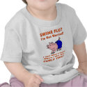Swine Flu -- Curly Tail t-shirts