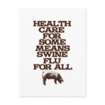 Swine Flu For All postcards