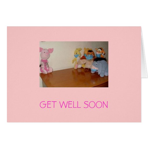 swine flu, GET WELL SOON Greeting Card | Zazzle